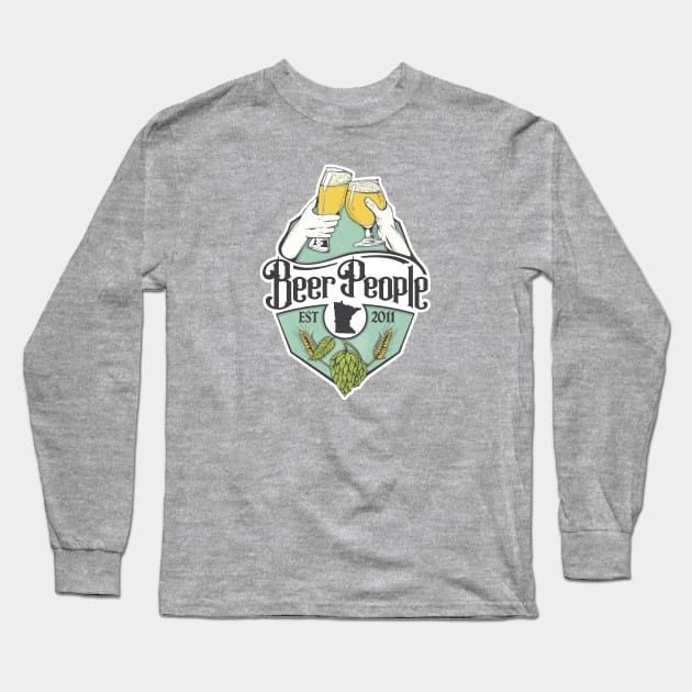 Beer People Cheers Logo Long Sleeve T-Shirt by BeerPeople